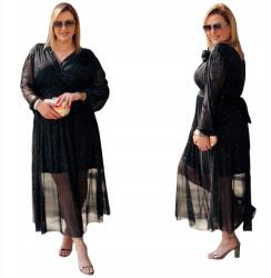 Cavaricci Ruha Maxi Nagy Méret Plus Size Női Cavaricci Csillogó Fekete (Su-12)
