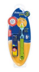 Pelikan Roller Griffix Pentru Stangaci, Culoare Verde, 2 Rezerve, Blister (963930)