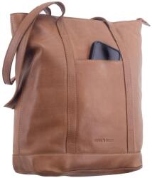 Greenburry Geanta umar dama piele naturala maro 35 x 34 cm, Colombiana, Greenburry