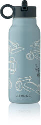 LIEWOOD Sticla termos din otel inoxidabil - 350 ml - Falk - Race cars / Beach blue - Liewood