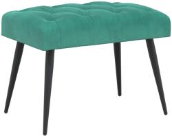 vidaXL Banca cu butoane capitonate Turcoaz 60 x 40 x 45 cm Catifea GartenMobel Dekor (42038553)