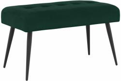 vidaXL Banca cu butoane capitonate Verde închis 80 x 40 x 46 cm GartenMobel Dekor (42038517)