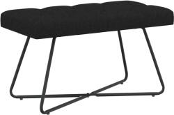 vidaXL Banca cu butoane capitonate Negru 80 x 40 x 46 cm Tesatura GartenMobel Dekor (42038359)