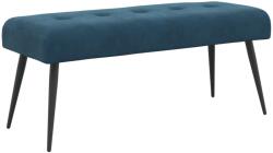 vidaXL Banca cu butoane capitonate albastru 110 x 40 x 46 cm Catifea GartenMobel Dekor (42038538)