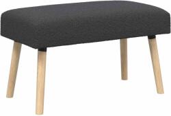 vidaXL banca Simplu Gri închis 80 x 40 x 46 cm Bouclé GartenMobel Dekor (42038408)
