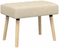 vidaXL Banca cu tapitare canelata Crem 60 x 40 x 45 cm Tesatura GartenMobel Dekor (42038466)