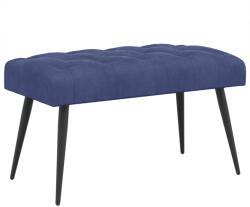 vidaXL Banca cu butoane capitonate Albastru Politie 80 x 40 x 46 cm GartenMobel Dekor (42038569)