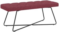 vidaXL Banca cu butoane capitonate Rosu Vin 110 x 40 x 46 cm Tesatura GartenMobel Dekor (42038374)