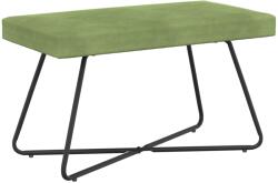 vidaXL banca Simplu Verde deschis 80 x 40 x 45 cm Catifea GartenMobel Dekor (42038332)