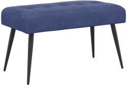 vidaXL Banca cu butoane capitonate Albastru Politie 80 x 40 x 46 cm GartenMobel Dekor (42038527)