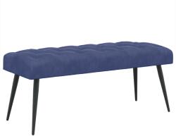 vidaXL Banca cu butoane capitonate Albastru Politie 110 x 40 x 46 cm GartenMobel Dekor (42038583)