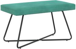 vidaXL banca Simplu Turcoaz 80 x 40 x 45 cm Catifea GartenMobel Dekor (42038339)