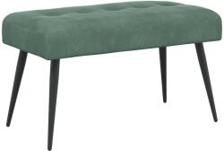 vidaXL Banca cu butoane capitonate Verde Marii 80 x 40 x 46 cm Catifea GartenMobel Dekor (42038526)