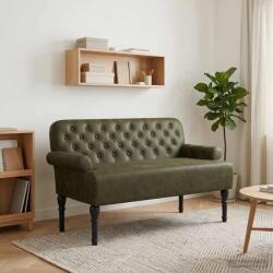 vidaXL Canapea cu capitonaj butonat Verde Army 120 x 65 x 78 cm GartenMobel Dekor (42041842)