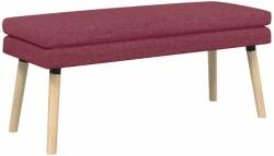 vidaXL Banca cu doua straturi Rosu Vin 110 x 40 x 47 cm Tesatura GartenMobel Dekor (42038448)