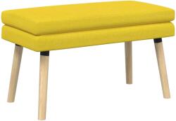 vidaXL Banca cu doua straturi Galben Deschis 80 x 40 x 47 cm Tesatura GartenMobel Dekor (42038441)