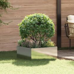 vidaXL Margine pentru gazon 60 x 60 x 35 cm Otel Argintiu GartenMobel Dekor (8008927)