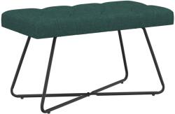 vidaXL Banca cu butoane capitonate Verde închis 80 x 40 x 46 cm GartenMobel Dekor (42038362)