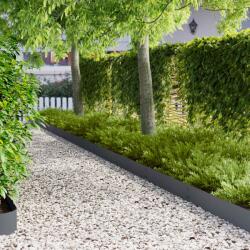 vidaXL Margine pentru gazon 30 pcs 100 x 20 cm Otel Antracit GartenMobel Dekor (8008584)