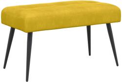 vidaXL Banca cu butoane capitonate Galben 80 x 40 x 46 cm Catifea GartenMobel Dekor (42038522)
