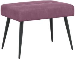 vidaXL Banca cu butoane capitonate Violet 60 x 40 x 45 cm Catifea GartenMobel Dekor (42038514)