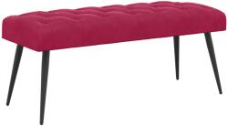 vidaXL Banca cu butoane capitonate Rosu Vin 110 x 40 x 46 cm Catifea GartenMobel Dekor (42038576)