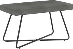 vidaXL banca Simplu Gri închis 80 x 40 x 45 cm Catifea GartenMobel Dekor (42038330)