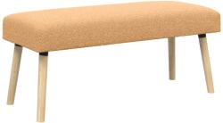 vidaXL banca Simplu Bej 110 x 40 x 46 cm Bouclé GartenMobel Dekor (42038416)