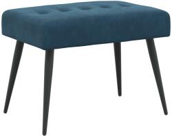 vidaXL Banca cu butoane capitonate albastru 60 x 40 x 45 cm Catifea GartenMobel Dekor (42038510)