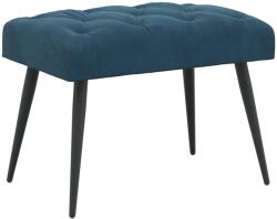 vidaXL Banca cu butoane capitonate albastru 60 x 40 x 45 cm Catifea GartenMobel Dekor (42038552)