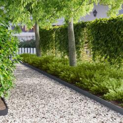 vidaXL Margine pentru gazon 10 pcs 103 x 10 cm Otel Antracit GartenMobel Dekor (8008330)