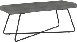 vidaXL banca Simplu Gri închis 110 x 40 x 45 cm Catifea GartenMobel Dekor (42038344)