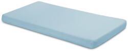 Sensillo Бебешки памучен чаршаф с ластик Sensillo - Jersey Deluxe, 120 x 60 cm, син (SILLO-22091) - baby
