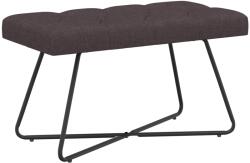 vidaXL Banca cu butoane capitonate Maro închis 80 x 40 x 46 cm GartenMobel Dekor (42038361)
