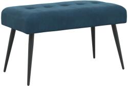 vidaXL Banca cu butoane capitonate albastru 80 x 40 x 46 cm Catifea GartenMobel Dekor (42038524)
