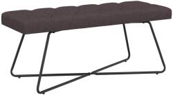 vidaXL Banca cu butoane capitonate Maro închis 110 x 40 x 46 cm GartenMobel Dekor (42038375)