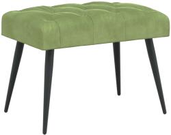 vidaXL Banca cu butoane capitonate Verde deschis 60 x 40 x 45 cm GartenMobel Dekor (42038546)