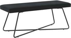 vidaXL banca Simplu Negru 110 x 40 x 45 cm Catifea GartenMobel Dekor (42038349)