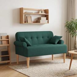 vidaXL Canapea cu capitonaj butonat Verde închis 120 x 65 x 79 cm GartenMobel Dekor (42041814)
