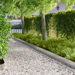 vidaXL Margine pentru gazon 10 pcs 103 x 20 cm Otel Argintiu GartenMobel Dekor (8008481)