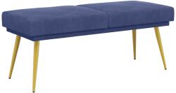 vidaXL Banca cu doua straturi Albastru Politie 120 x 45 x 46 cm GartenMobel Dekor (42038597)