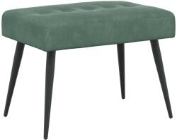 vidaXL Banca cu butoane capitonate Verde Marii 60 x 40 x 45 cm Catifea GartenMobel Dekor (42038512)