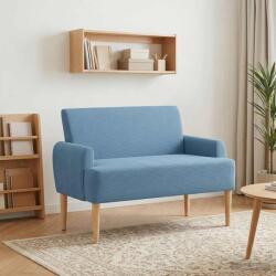vidaXL Canapea cu capitonaj butonat albastru 116 x 67 x 81 cm GartenMobel Dekor (42041791)