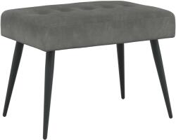 vidaXL Banca cu butoane capitonate Gri închis 60 x 40 x 45 cm Catifea GartenMobel Dekor (42038502)