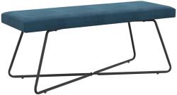 vidaXL banca Simplu albastru 110 x 40 x 45 cm Catifea GartenMobel Dekor (42038352)