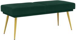 vidaXL Banca cu doua straturi Verde închis 120 x 45 x 46 cm Catifea GartenMobel Dekor (42038587)