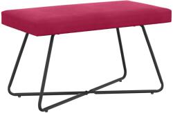vidaXL banca Simplu Rosu Vin 80 x 40 x 45 cm Catifea GartenMobel Dekor (42038334)