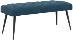 vidaXL Banca cu butoane capitonate albastru 110 x 40 x 46 cm Catifea GartenMobel Dekor (42038580)