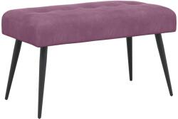 vidaXL Banca cu butoane capitonate Violet 80 x 40 x 46 cm Catifea GartenMobel Dekor (42038528)