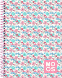 Moos Notebook Moos Flores Multicolor A4 120 Frunze